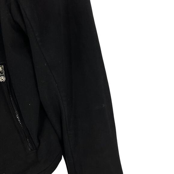 Armani Collezioni Moto Style Full Zip Jacket Sz 40 Black - Picture 6 of 12